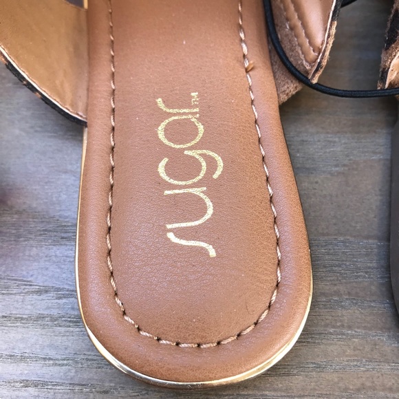 Sugar Flats Sandals Women’s Animal Print 8.5 S New - Picture 6 of 12